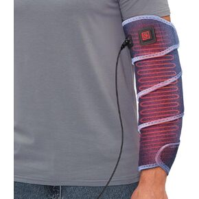 Heated Pad Wrap for Multiple Body Areas, Flexible Electric Heating Pads for Elbow Arm Wrist Ankle Leg Knee, Fast Heating Body Wrap Heated Brace with 3 Heat Settings and Long 78" Power Cord (Blue)
