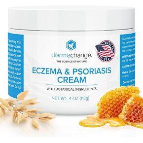 Eczema & Psoriasis Cream for Dry and Itchy Skin - Seborrheic Dermatitis Face Cream - Soothing & Hydrating - Manuka Honey & Shea Butter - Psoriasis Relief for Adults & Kids (8oz)