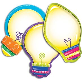 Eureka Color My World Light Bulbs Asst. Paper Cut Outs (841006)