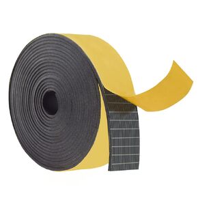 Self Adhesive Rubber Strips 1/16 (.062)" Thick X 1" Wide X 10'Long, Solid Neoprene Rubber Roll with Stick Backing,Perfect for Pads, Gasket, DIY Projects