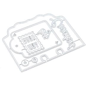 KSCRAFT Elegant Frame Memory Dex Metal Cutting Dies Stencils for DIY Scrapbooking/Photo Album Decorative Embossing DIY Paper Cards