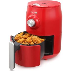 Holstein Housewares - 3.7QT Digital Air Fryer, Black - Convenient and User Friendly with Optimal Control Panel and Seven Cooking Presets