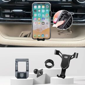 Car Phone Holder Fit for Highlander 2020/2021/2022/2023/2024(not for Grand Highlander),Auto-Clamping Auto Lock Phone Stand One-Hand Operation, Dashboard Cell Phone Cradles for 4-7 Inch Phone