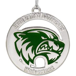 Fan Frenzy Gifts NCAA Boise State Broncos 2" Silver Ornament
