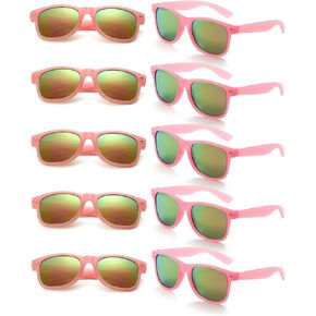 Eyegla Wholesale Sunglasses Bulk Adults Party Sunglasses 80s Glasses Shades Party Favors-10 Pack