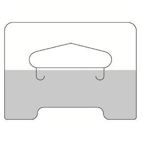 104 Clear Self Adhesive Heavy Duty Slot Hang Tab Tags 19 Oz Limit Retail Hangers