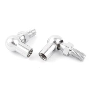 uxcell Rod End Ball Bearing, Right-Hand Female Thread M8x1.25mm and Right-Hand Male Thread M8x1.25mm, Steel Ball Joint Gas Spring Connector 2 Pcs