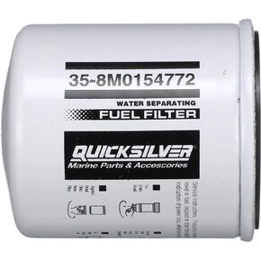 Quicksilver 8M0154772 Water Separating Fuel Filter for Select Johnson and Evinrude Outboards
