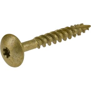 Power Pro 47873 Lag Screws, 1/4" x 2", Star Drive Construction Lag Screws, Rust Resistant, Ceramic Coated Bronze, 5lb Tub, 250 pcs