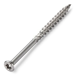 Bolt Dropper #10 x 2-1/2" Deck Screws, (100 Pack) Square Drive, Type 17 Wood Cutting Point, 18-8 (305) Stainless Steel, Hidden Fasteners Corrosion Resistant,