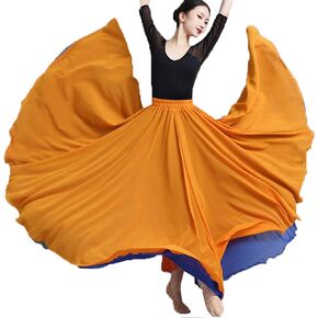 Women's 720 Fairy Lyric Dance Skirt Gradient Chiffon Swing Skirt Ballet Modern Dance Skirt