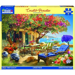 White Mountain Puzzles - Coastal Paradise - 1000 Piece Jigsaw Puzzle
