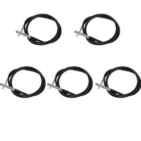 5pcs 5m DS18B20 Digital Thermistor Probe Temperature Sensor Waterproof Temperature Probe Stainless Steel Resistance Thermal Cable -55°C to +125°C Compatible with Arduino and Raspberry pi