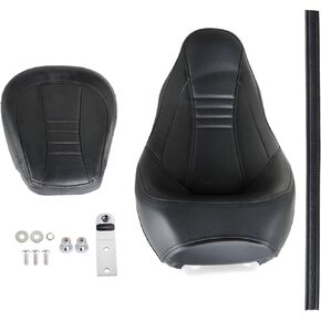 Motorcycle Driver Passenger Seat Replacement for Cvo Touring Road Glide Fltr 2009-2021 BLK T08 Black