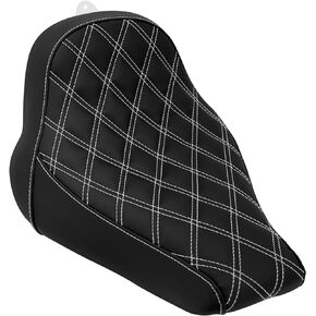 Motorcycles Driver Rider Solo Seat Fit For Harley Softail Breakout Fatboy 2018-2024 (Red Stitching)