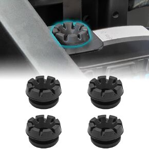 Seat Grommet Kit for Polaris Ranger, Black Rear Cab Seat Grommet Kit for Polaris ACE RZR Sportsman Crew 500 700 800 XP 4x4 Accessories (4PCS, Replace #5412507)