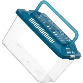 Plastic Turtle Fish Tank Handheld Aquarium Reptisoil Reptile Storage Nest Plastic Fish Bowls Bearded Dragon Habitat Glass Containers Lizards Reptile Feeding Tank Animal Turtle Tank
