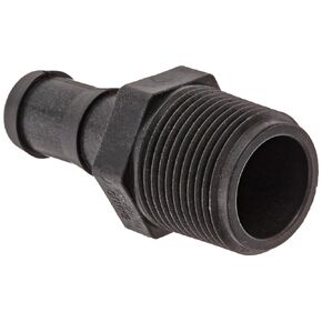 Banjo HB075-050 Polypropylene Hose Fitting, Adapter, 3/4" NPT Male x 1/2" Barbed