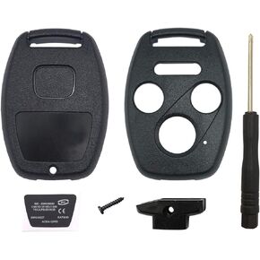 Replacement Key Fob Cover Case fit for Honda 2003-2014 Accord 2006-2013 Civic 2009-2015 Pilot 2005-2006 CR-V Ridgeline Odyssey Keyless Entry Remote Key Fob Shell