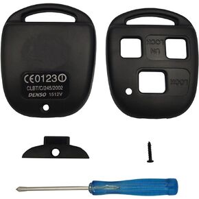 3 Buttons Replacement for Lexus Keyless Entry Remote Key Fob Case Fit for Lexus GS300 GS400 GS430 GX470 IS300 LS400 LS430 LX470 RX300 RX330 RX350 RX400h RX450h SC430 (1 Black)