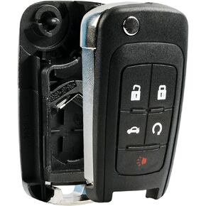 Replacement for 2010-2019 Buick Chevrolet GMC 5-Button Flip Blade Key Remote Shell Case OHT01060512