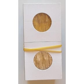 Guardhouse Coin Flips for Quarters, 100 Count, Brand Cardboard and Mylar 2"x2" Paper Coin Holders