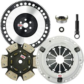 ClutchMaxPRO Performance Stage 3 Clutch Kit with Chromoly Flywheel Compatible with 1992-2000 Civic 1.5L 1.6L 2001-2005 Civic 1.7L 1993-1995 Civic Del Sol D15 D16 D17 (CP08022HDCLSF-ST3)