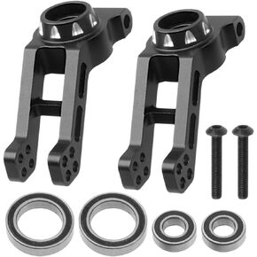 Metal Rear Axle Steering Knuckles, Rear Hub Carrier Rear Axle Cup Mount Upgrades Parts Compatible with Arrma 1/8 Infraction 4X4 MEGA/Vendetta 4X4 3S BLX RC Car (Red)