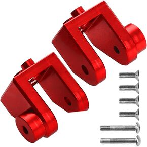 2Pcs Vgoohobby Aluminum Alloy Lower Tie Rod Mount Fixed Pull Rod Bracket Base Compatible with 1/8 Losi LMT 4WD Solid Axle RC Monster Car (Blue)