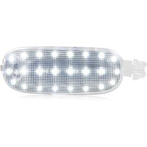 HERCOO Dome Light Lens Cover Interior Lights Roof Map Lamp Assembly Compatible with Dodge Ram 1500 2500 3500, Dakota, Durango, Commander, Liberty