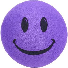 Happy Smiley Face Car Antenna Ball/Auto Mirror Dangler/Dashboard Accessory (Purple)