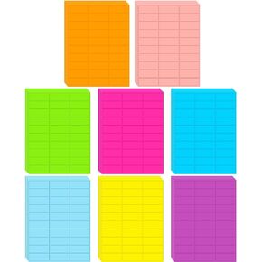 1200 Pieces Assorted Fluorescent Address Labels Neon Fluorescent Labels Colored Labels Printable Address Stickers for Return Mailing Shipping Coding Message(1 x 2.63 Inch)