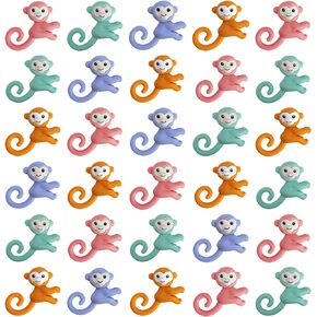 36 PCS Monkey Erasers, Hanging Pencil Erasers, Classroom Rewards, Student Stationery, Party Decoration Gifts