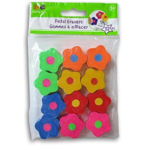 Cute Erasers for Girls - 12 Pack Flower Erasers Spring Erasers Valentines Erasers for Kids 1 inch