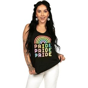 Tipsy Elves Women's Cut Pride LGBQTIA+ Tank Tops for Fetivals and Parades