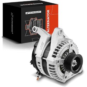 A-Premium Alternator Compatible with Dodge Ram 1500, Durango, Nitro & Jeep Grand Cherokee, Commander, Liberty & Chrysler Aspen, 12V 160A CW 6-Groove Pulley, Replace# 56029914A, 56029914AD
