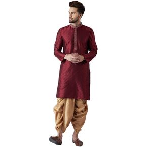 Sojanya (Since 1958, Men's Silk Dhoti Kurta Set