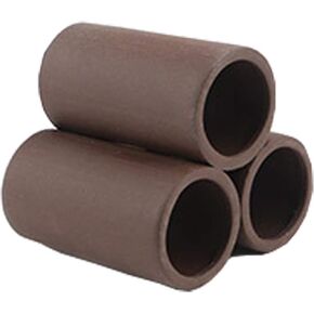 Handmade Brown Ceramic Shelters - Shrimp Habitat, Breeding Tube, Hiding cave - Hideaway Pipes Reduce Stress, Encourage spawning - Decorative Aquarium Accessories 1PCS (Large)