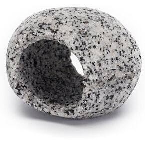 Penn-Plax Deco-Replicas Granite Aquarium Ornament & Hideaway – Realistic Stone Appearance – Safe for Freshwater and Saltwater Tanks – Small Size, White (RR1071)
