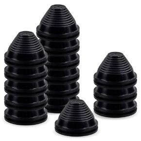 Keadic 26 Pcs 6 Sizes Tower-Shaped Firewall Plug Grommet Assortment Set 25mm 30mm 35mm 40mm 50mm 60mm Synthetic Rubber Electrical Wire Gasket Kit Wire Protection for Vehicle Plumbing
