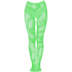 DTWAWA Glow in the Dark Fishnet Stockings, High Waist Sexy Tights Party Stockings for Womens Girls in Kuwait