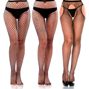 3 Pairs Fishnet Tights High Waisted Fishnet Stockings Party Fishnets Net Stockings Mesh Stockings Pantyhose for Women