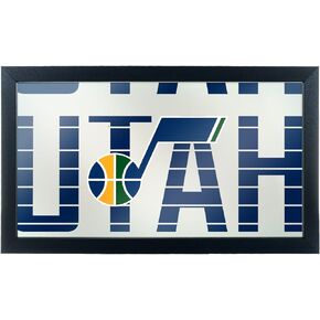 Trademark Gameroom NBA1500-UJ3 NBA Framed Logo Mirror - City - Utah Jazz