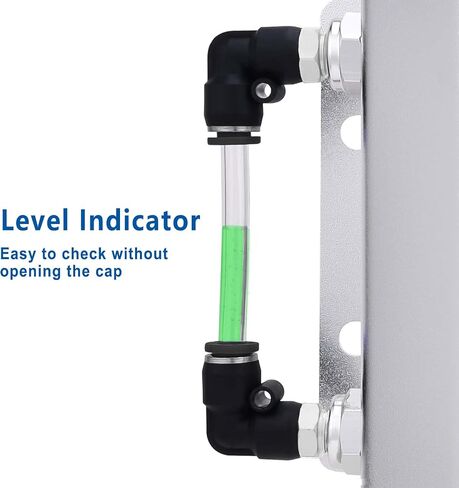 Coolant Radiator Tank Reservoir Expansion Overflow Tank Universal 1L Aluminum Black in Saudi Arabia