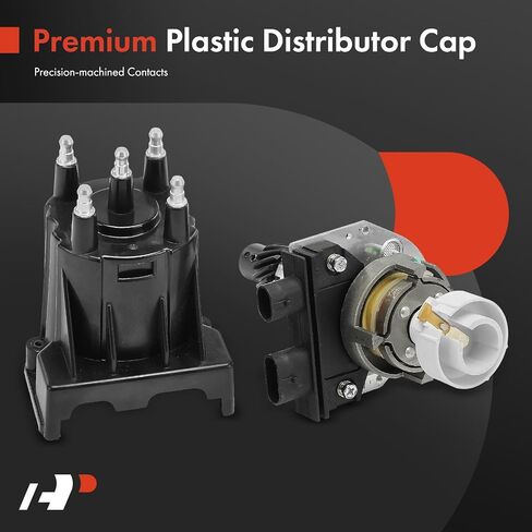 A-Premium Ignition Distributor with Cap and Rotor Compatible with Chevrolet Camaro, Astro, Celebrity, Citation II, LLV & Buick Century, Somerset, Skylark & Oldsmobile Calais & Pontiac 6000, Fiero in Saudi Arabia