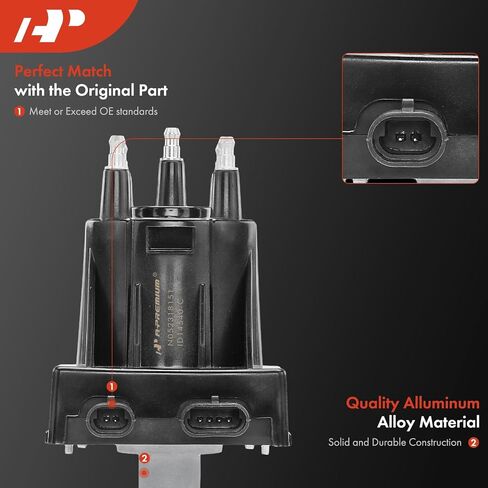 A-Premium Ignition Distributor with Cap and Rotor Compatible with Chevrolet Camaro, Astro, Celebrity, Citation II, LLV & Buick Century, Somerset, Skylark & Oldsmobile Calais & Pontiac 6000, Fiero in Saudi Arabia