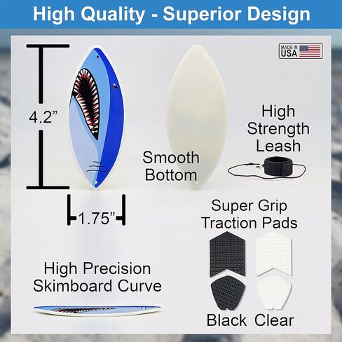 Finger Skimboard | Finger Surfboard - Skim and Surf The Wind, Waves and Almost Anywhere (Great White) in Saudi Arabia