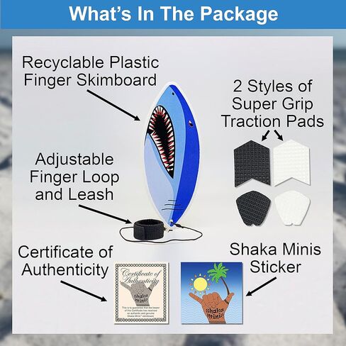 Finger Skimboard | Finger Surfboard - Skim and Surf The Wind, Waves and Almost Anywhere (Great White) in Saudi Arabia