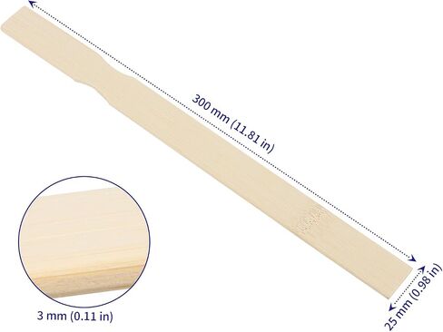 200 PCS 11.8x1 Inch Paint Stick, 300x25x3mm Paint Stir Stick, Bamboo Mixing Paddles Sticks for Crafts, Paint Stirrers in Saudi Arabia