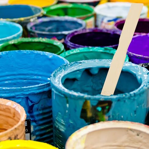 200 PCS 11.8x1 Inch Paint Stick, 300x25x3mm Paint Stir Stick, Bamboo Mixing Paddles Sticks for Crafts, Paint Stirrers in Saudi Arabia